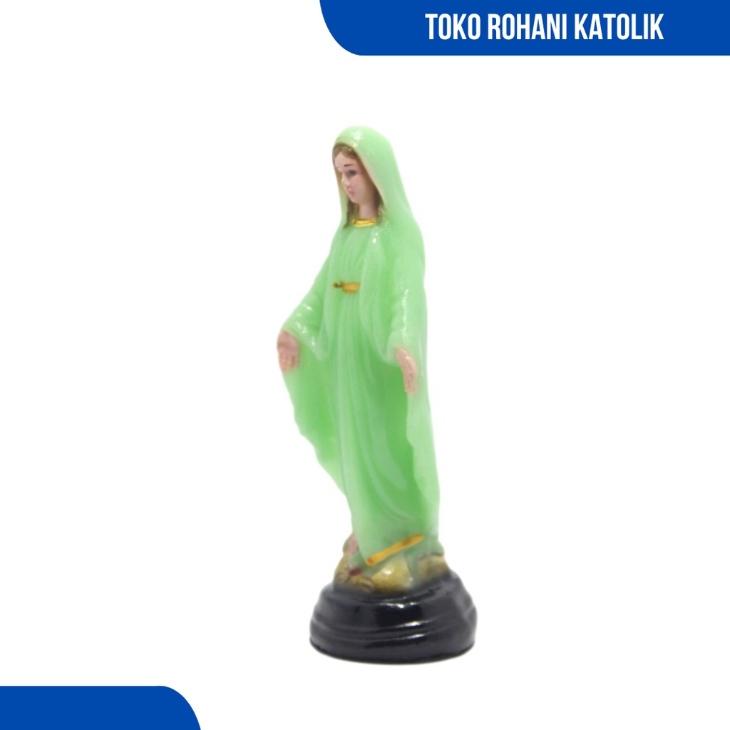 PATUNG BUNDA MARIA FOSFOR 15 CM (BERCAHAYA DI GELAP) / PATUNG MARIA GLOW IN THE DARK / PATUNG KATOLIK