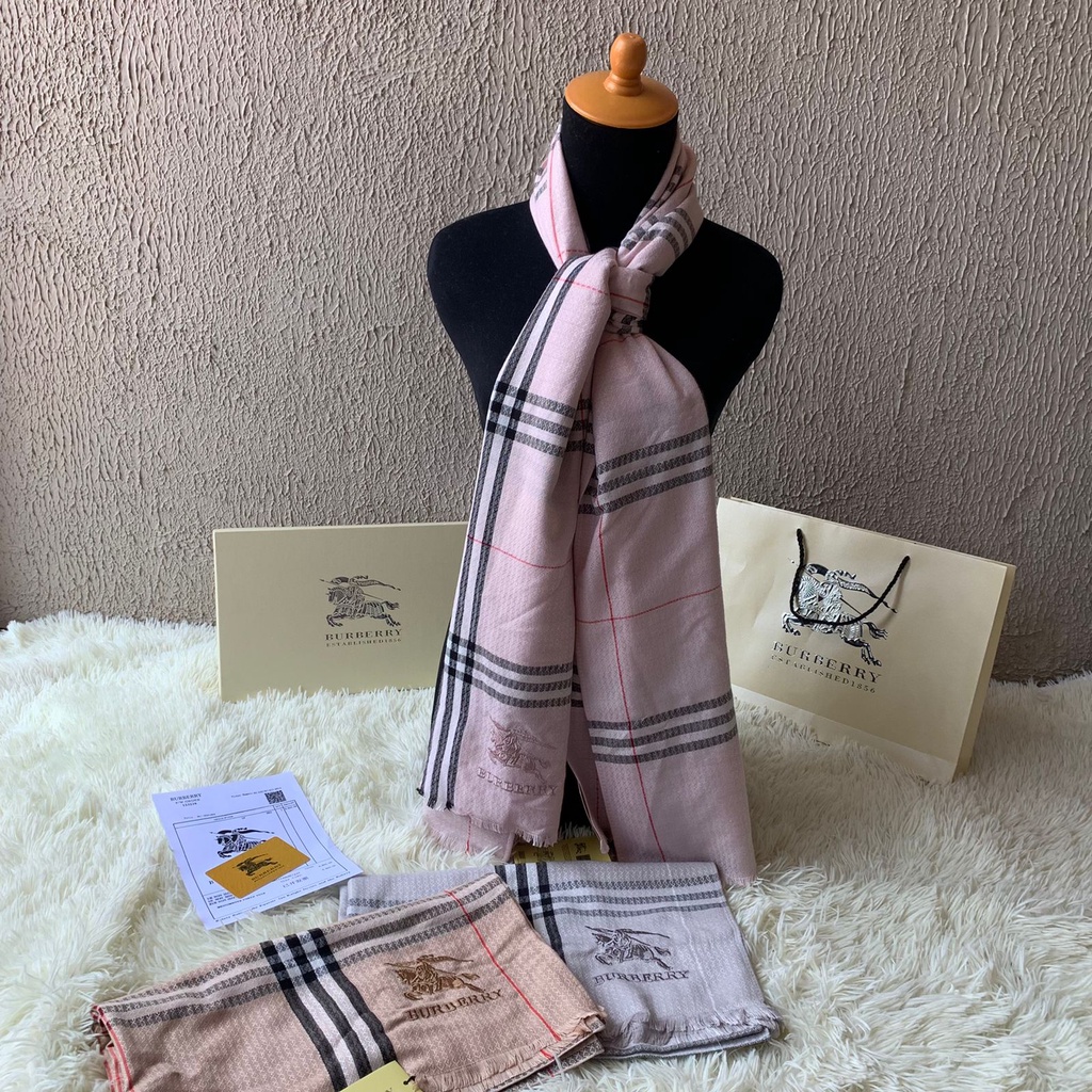 LUXY LX4013 SELENDANG SCARF / SYAL BRANDED FULL SET FREE PAPERBAG + BOX + FAKEBILL IMPORT QUALITY KUALITAS PLATINUM