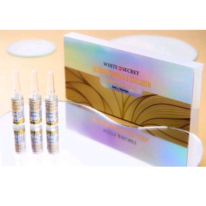 White Secret Ultra Vit C dan Collagen 10 ampul x 5ml