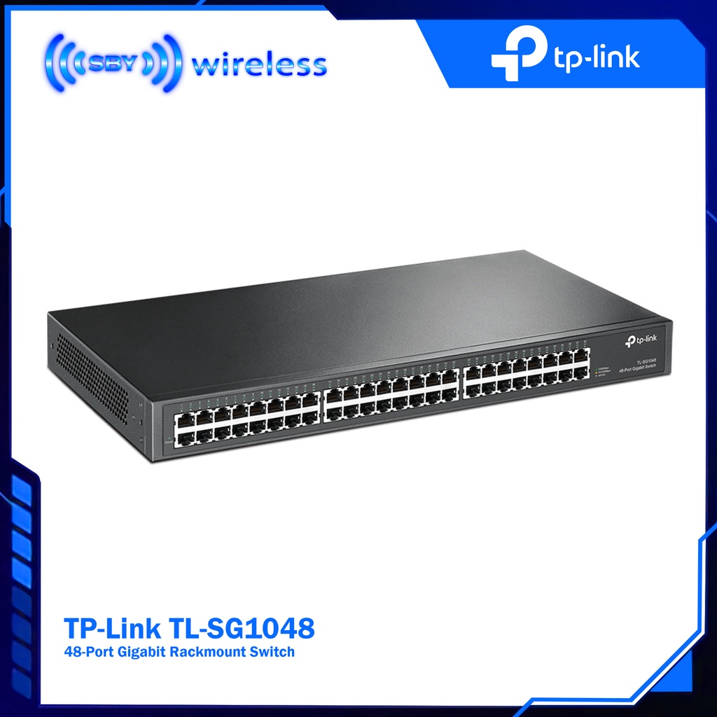 TPLink TL-SG1048 Switch Hub 48 Port Gigabit Unmanaged Rackmount Metal Case