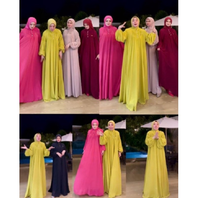 gamis polos simple shella saukia