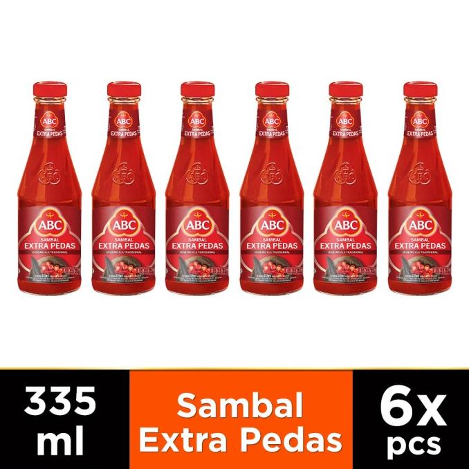 

ABC Saus Sambal Extra Pedas 335 ml - Multipack 6 pcs