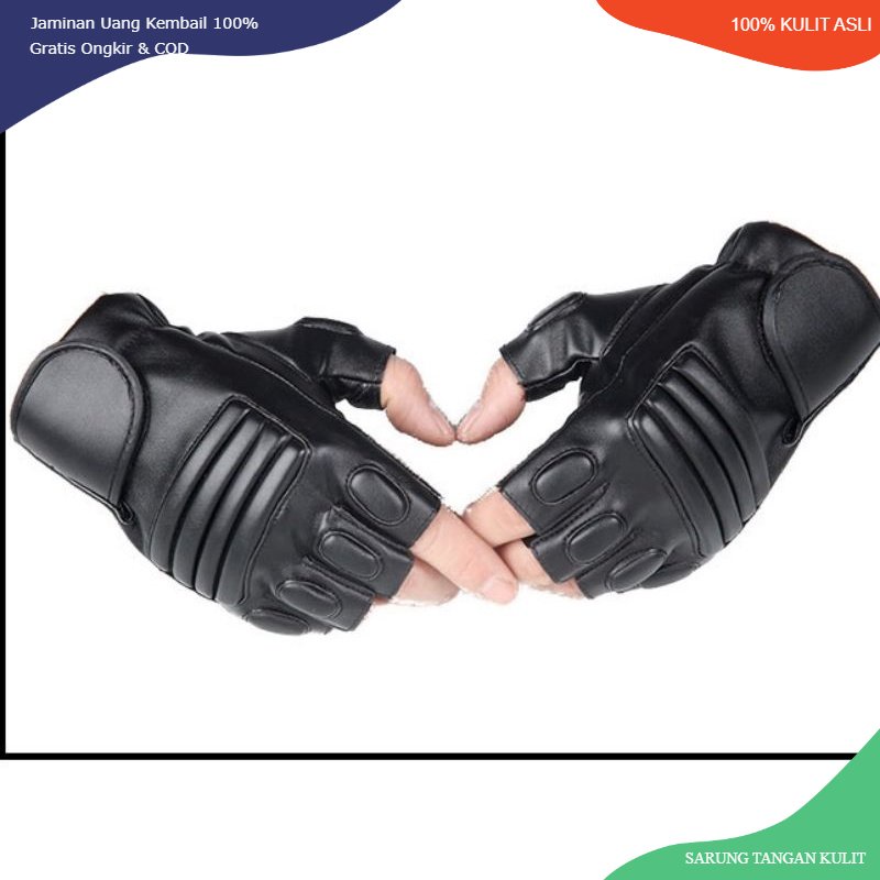 Sarung tangan kulit/ sarung tangan kulit motor pria 100% kulit asli domba Garut gloves leather