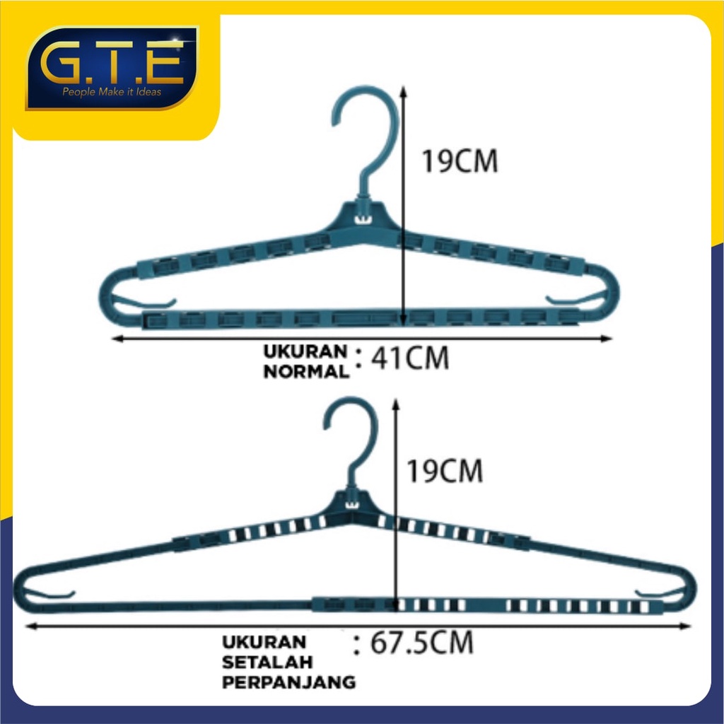 GTE | Gantungan Tarik Hanger Handuk Lebar Gerigi / Gantungan Tarik Hanger Sajadah