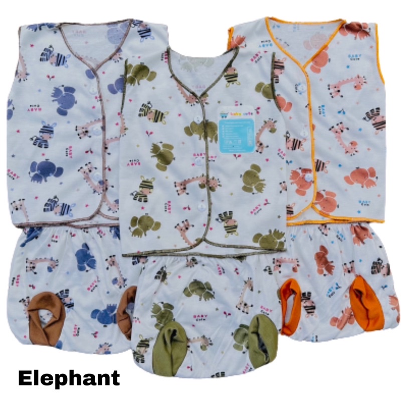 Stelan Kutung  baju celana bayi newborn/baru lahir Seri Motif per 3 stel Babycute SNI promo 8.8