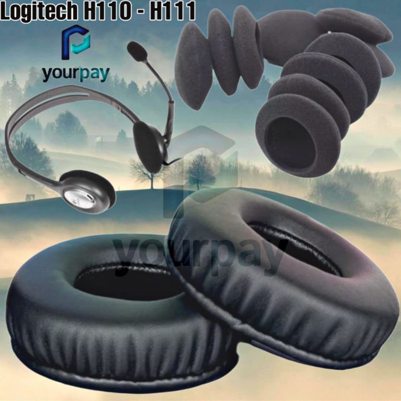 Busa Headset Logitech H110 H 110 / Bahan Foam Lembut , Tebal Dan Kulit