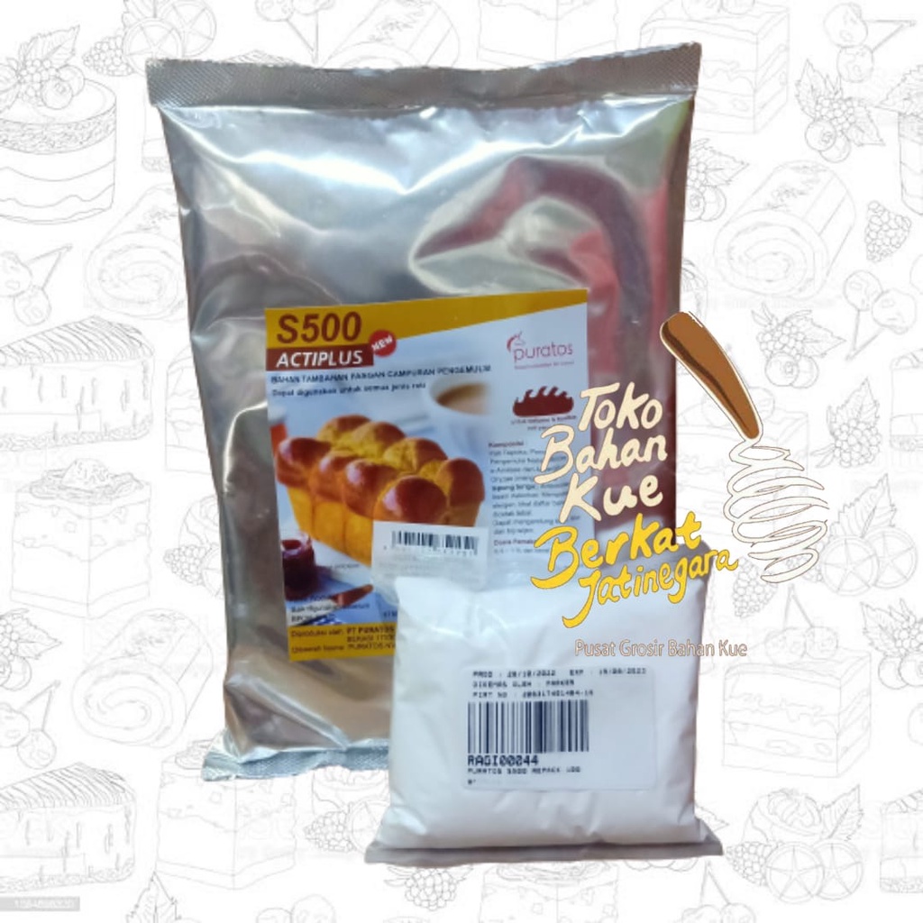 PURATOS S500 ACTI PLUS BREAD IMPROVER REPACK 100 GR / PELEMBUT ROTI