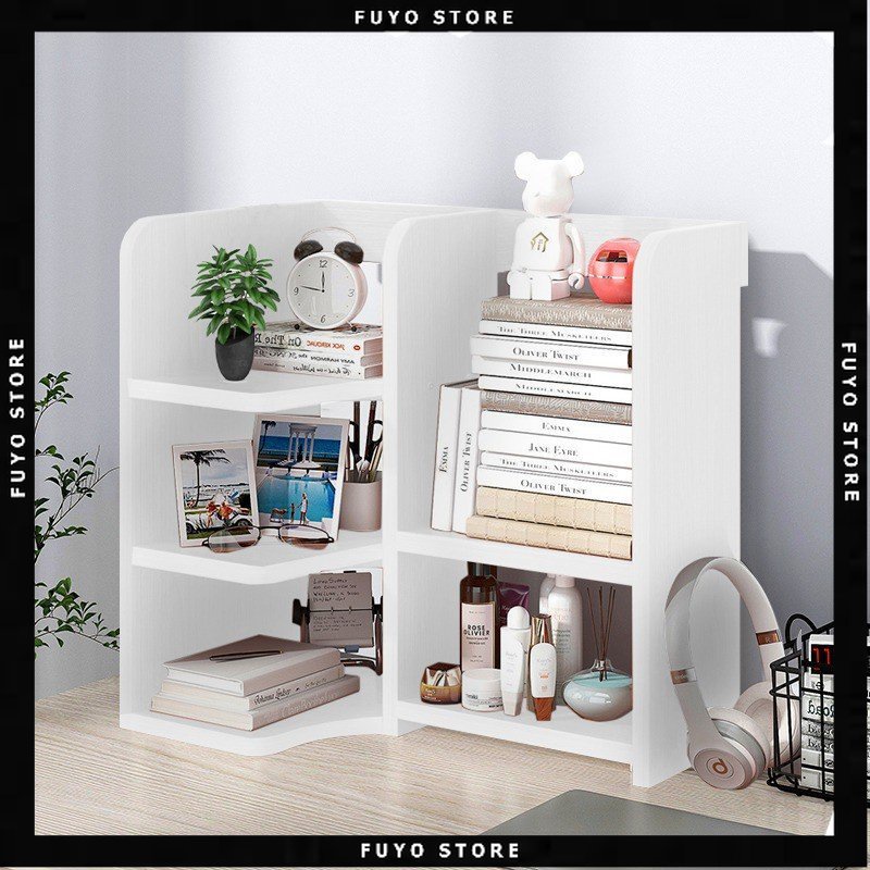 FYSRRP - Rak Portabel Untuk Meja Kantor Dan Meja Belajar / Rak Buku / Rak Majalah / Rak Serbaguna / 