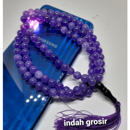 HARGA PROMO KRISTAL 8MM 99BUTIR ORIGINAL / TASBIH BATU KECUBUNG WULUNG ASLI