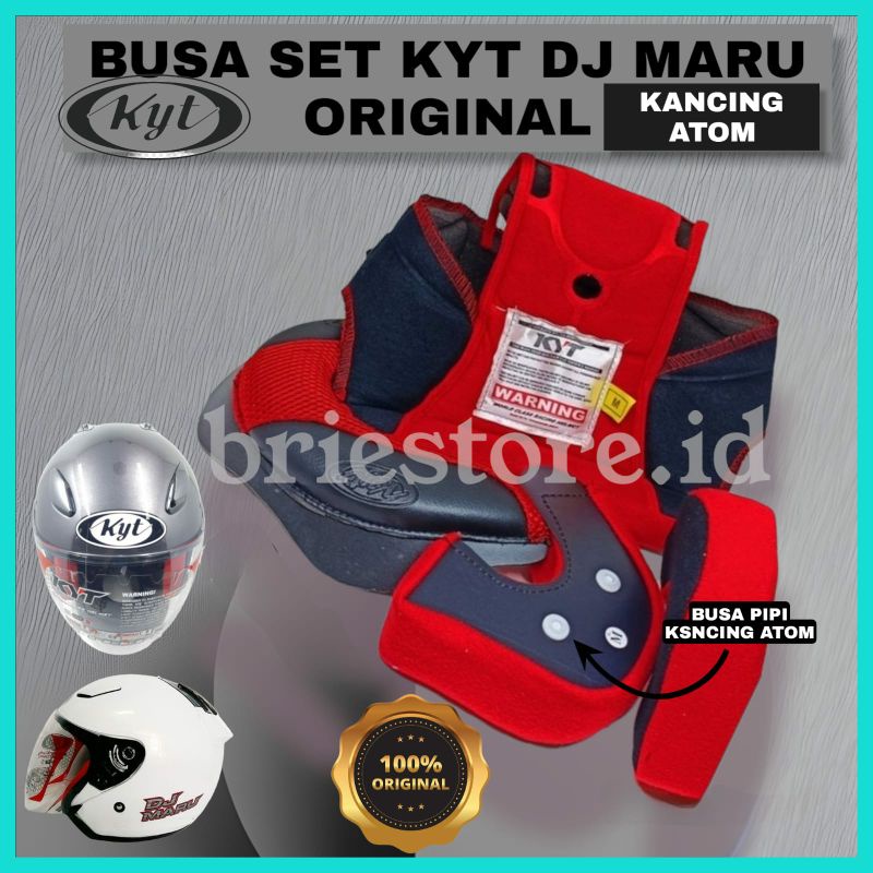 100% ORI AKSESORIS BUSA SET HELM KYT DJ MRU ORIGINAL FULLSET ASLI KOMPLIT PRODUCT