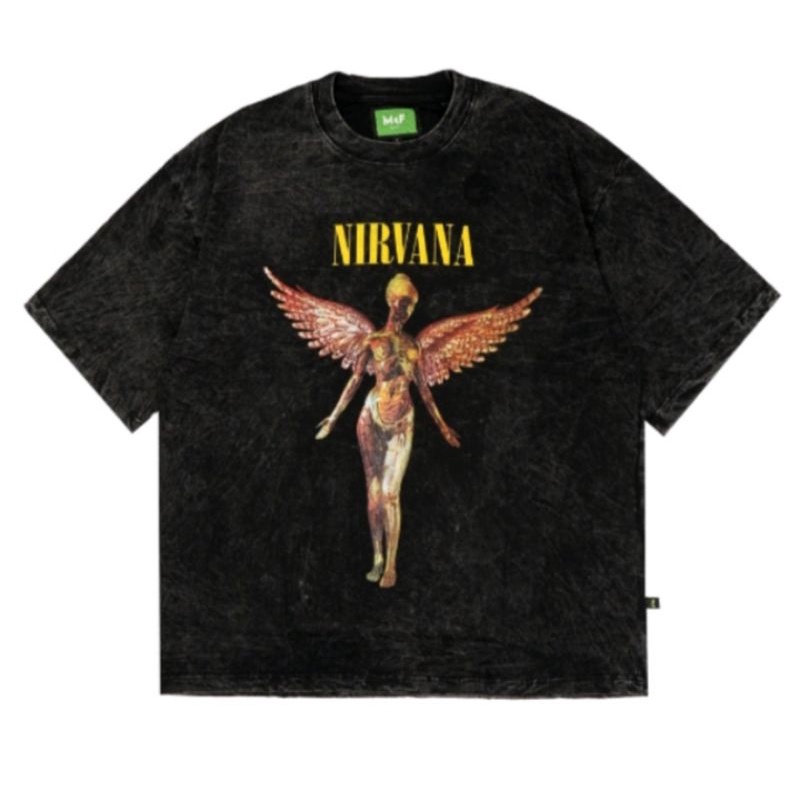 T-shirt Oversized Nirvana Grey