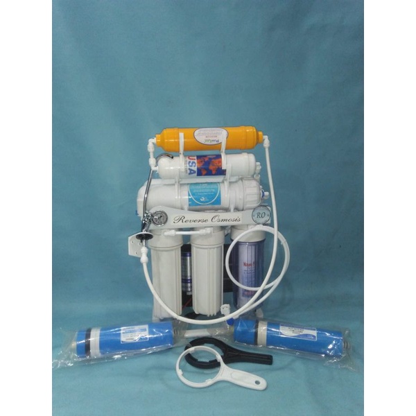 RO Victory 6 Step 1000 Gpd + PG (Pressure Gauge) - Reverse Osmosis Tipe Standing