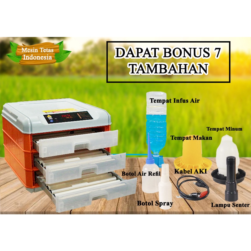 DICARI PETERNAK AYAM!! MESIN TETAS TELUR FULL OTOMATIS - KAPASITAS 200 - MESIN TETAS OTOMATIS