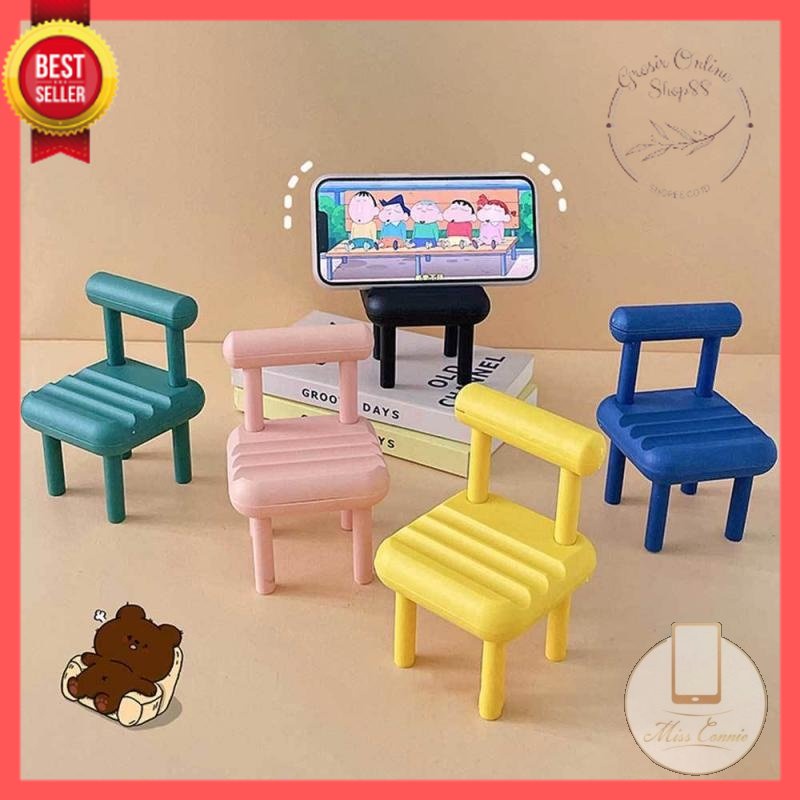 GOS - C112 - Phone Holder Kursi Folding Chair / Stand Holder Stand HP Lipat Dudukan Penyangga HP Import Murah