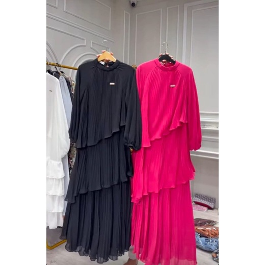 Dress Prisket Zig-zag Shellasaukia