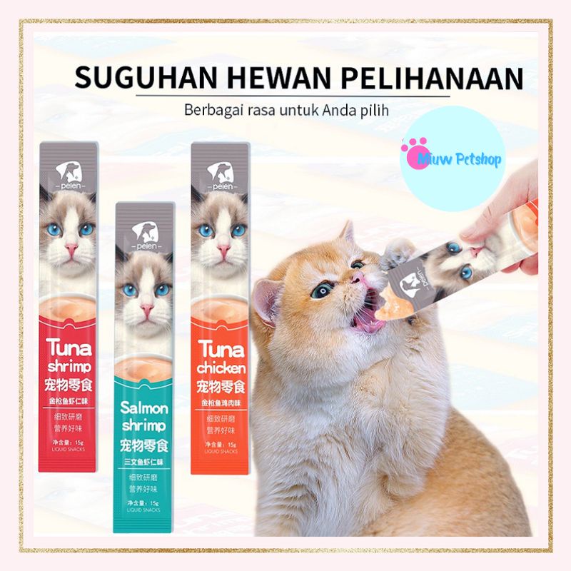 Jual Peien Snack Kucing Cemilan Vitamin Kucing Meo Bio Creamy Gr Shopee Indonesia