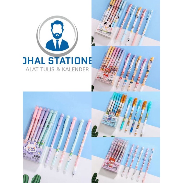 

PULPEN bisa dihapus aodemei karakter pen ISI 12 pcs HITAM