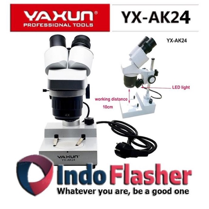 Jual Yaxun AK24 Microscope Trinocular Microscope Digital Microscope HP