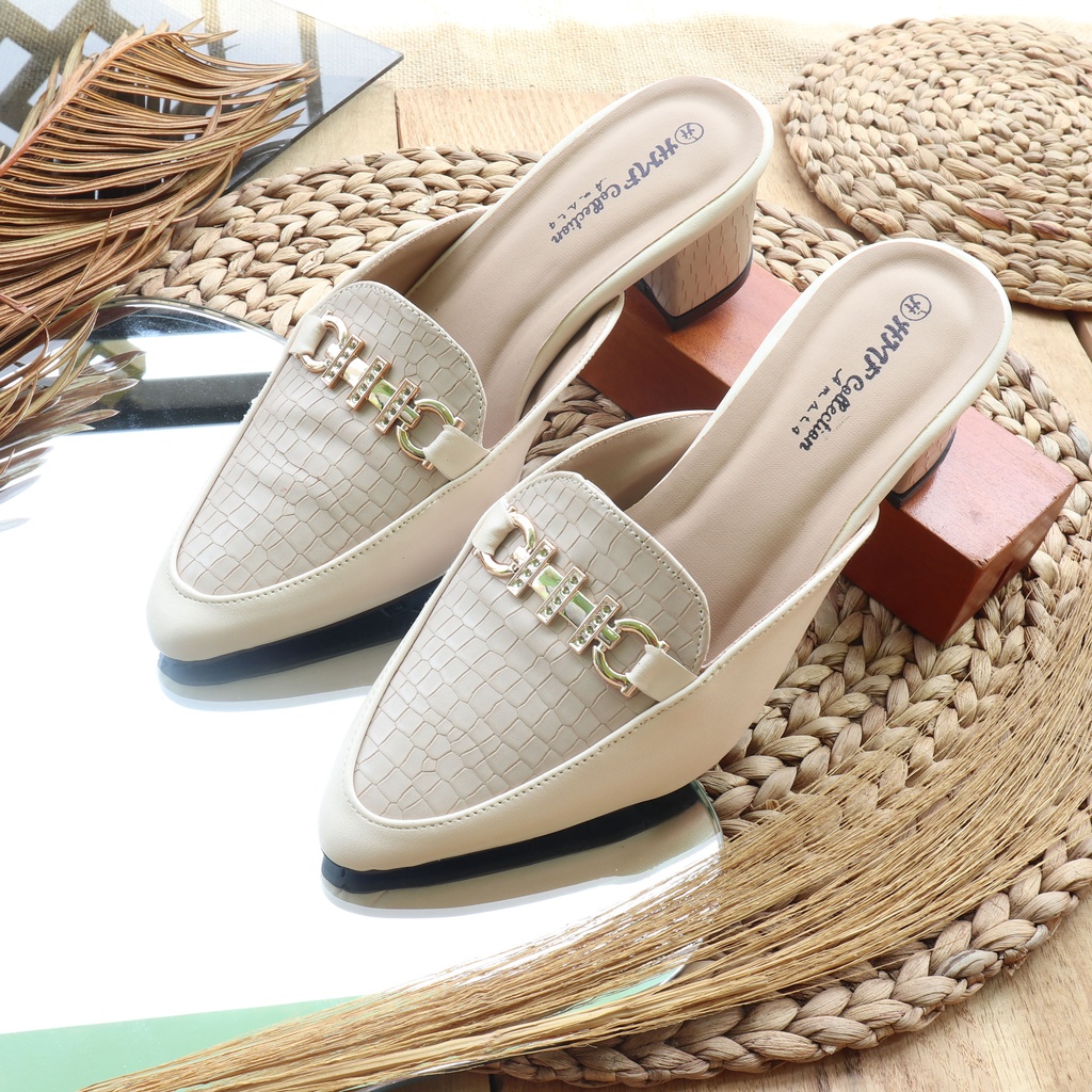 HMF Triny Heels Mule Wanita RD12