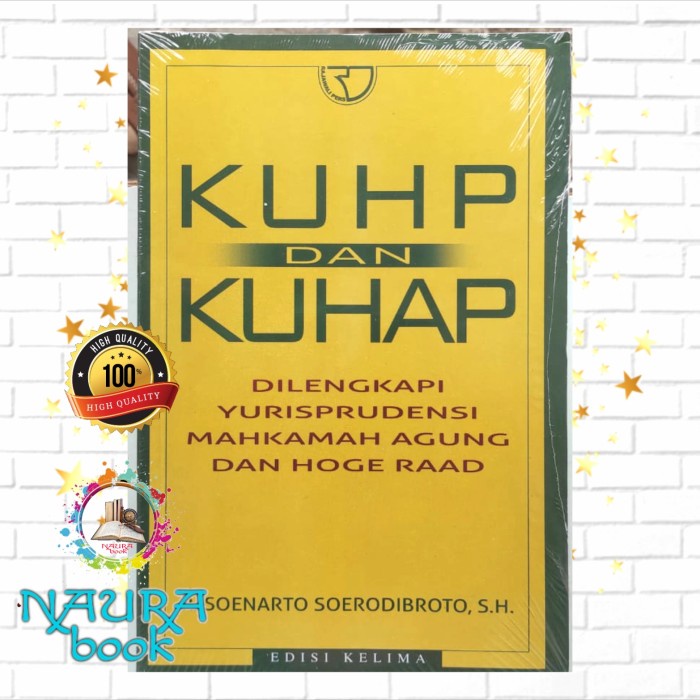 Buku Pidana Kuhp Dan Kuhap Soenarto