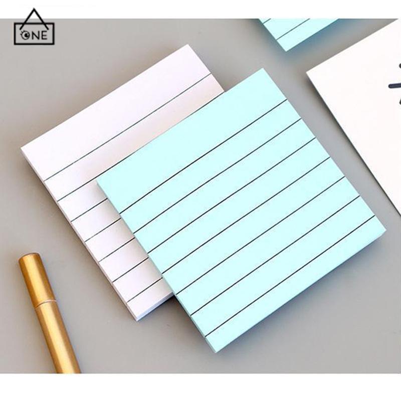 COD❤️Simplicity sticky note horizontal sticker notepad post maker stiker massage pesan book note-A.one