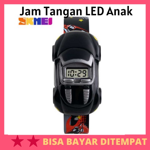 Jam Tangan LED Anak - Anak Bentuk Mobil / Jam Tangan Anak Anak Kecil Laki Laki Laki2 Cowok Cowo Pria