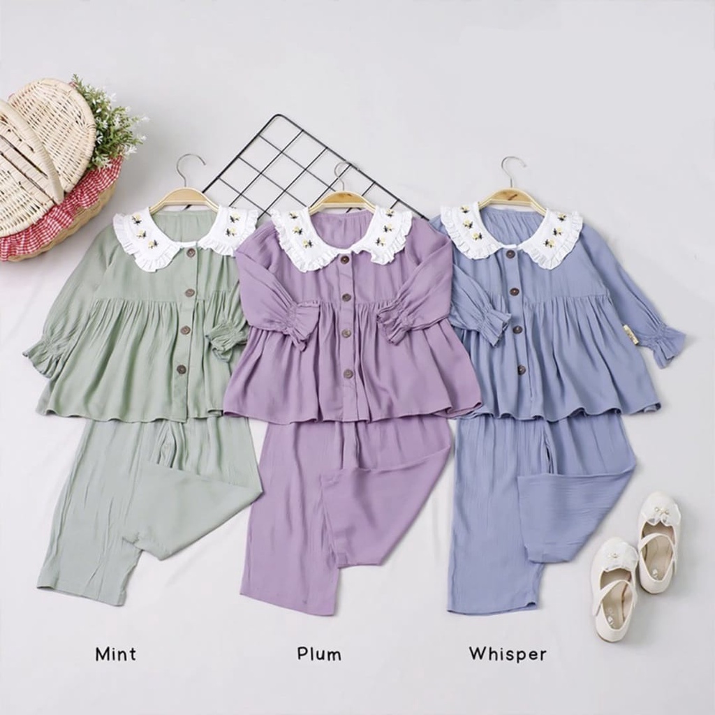 Setelan Baju Dan Celana Anak - Medina Set Kids - Setelan Anak Murah - Baju Muslim Anak - Baju Anak M