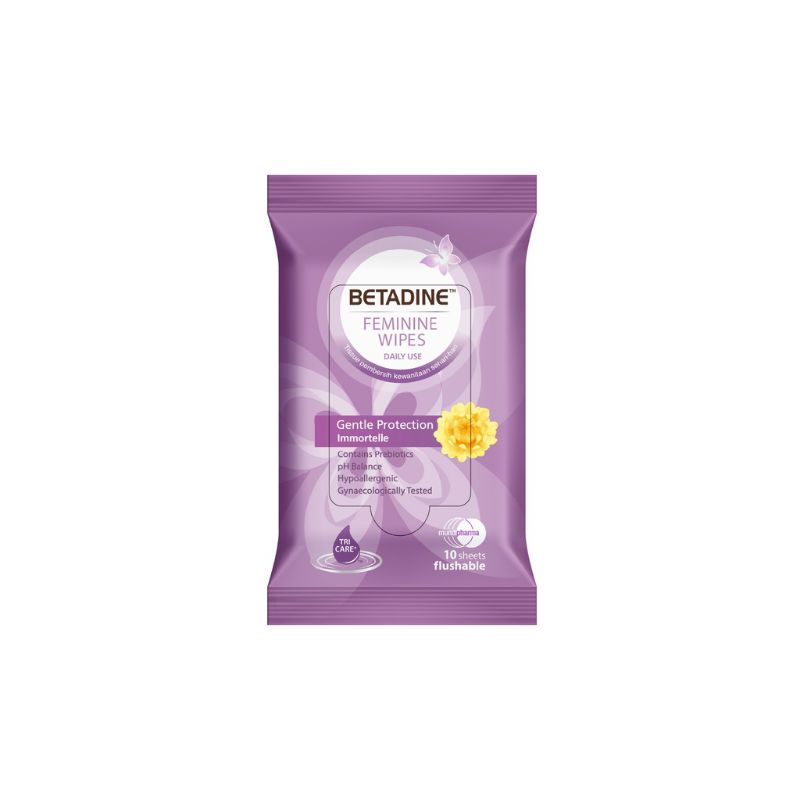 Betadine Feminine Wipes / Betadine Tisu Basah / Betadine Tissue Basah