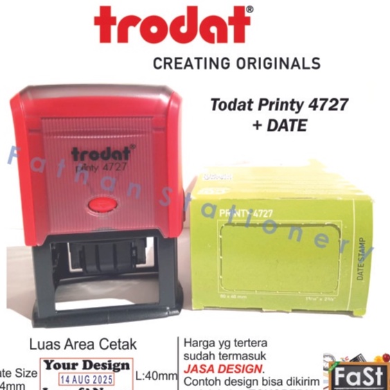 

Stempel Otomatis + Tanggal Trodat Printy 4727