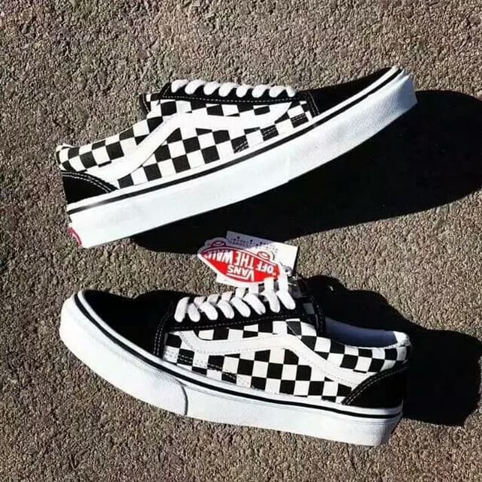 Sepatu Vans OldSkool OS OLDSCHOOL CATUR Checker Board Premium Waffle DT