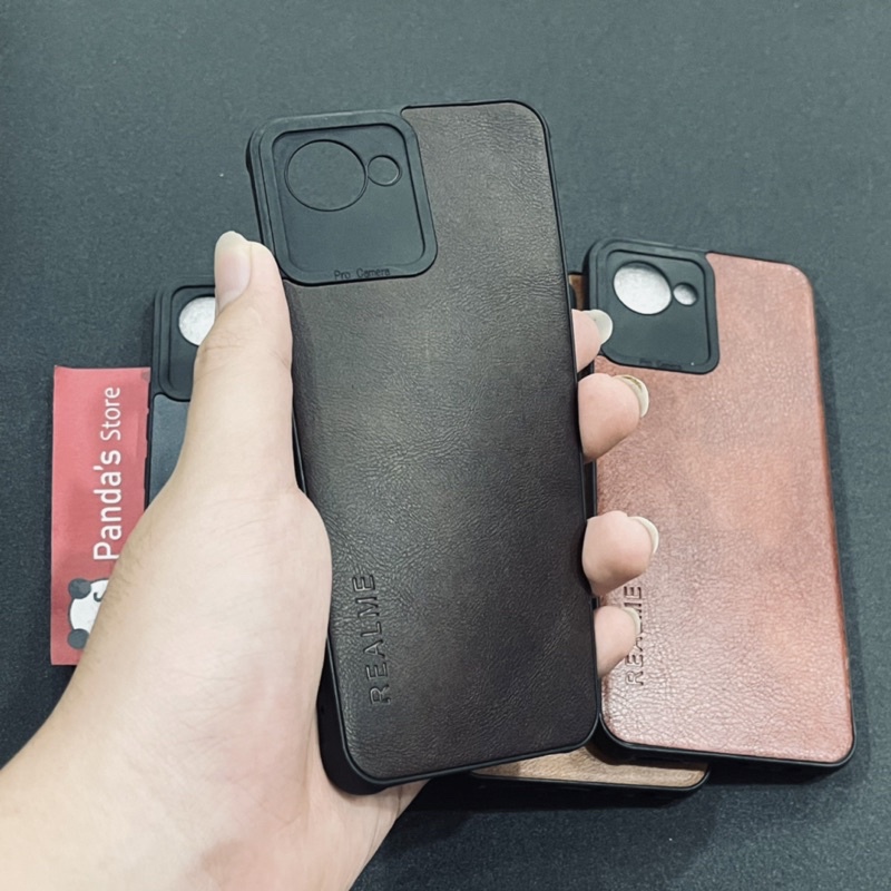 Leather Case Realme C30 Softcase Kulit Elegan Casing Slim Fit