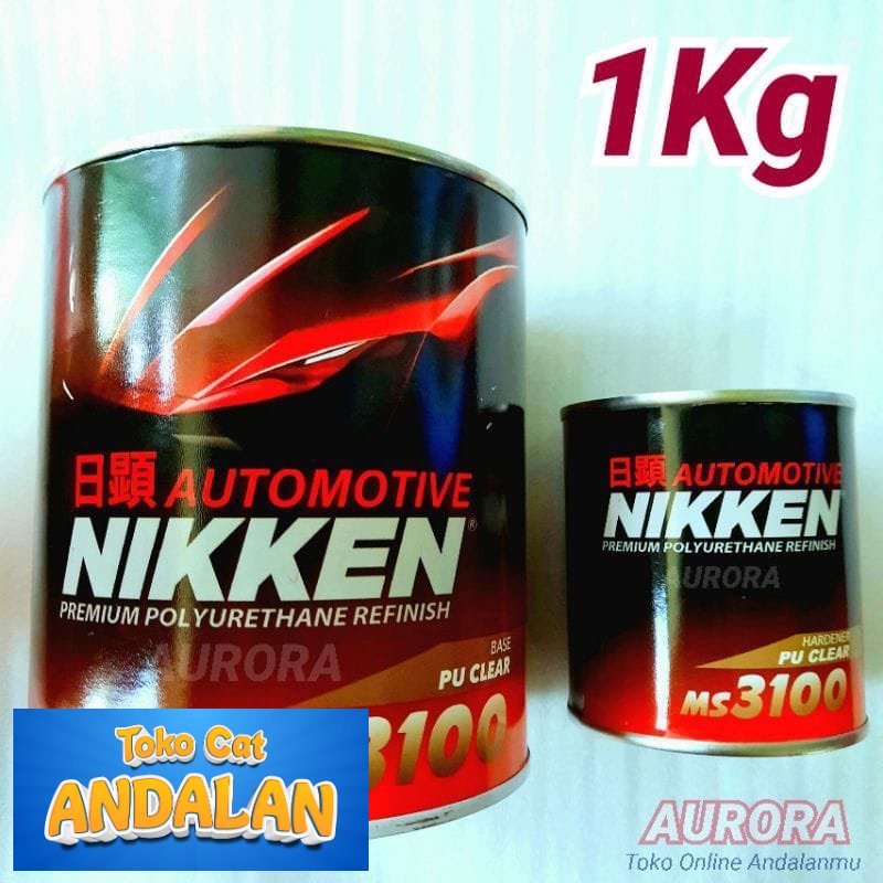 

Toko Cat Andalan - CLEAR PU NIKKEN MS3100 1kg klir vernis pernis anti gores neken MS 3100 Toko Cat Andalan Motor dan Mobil