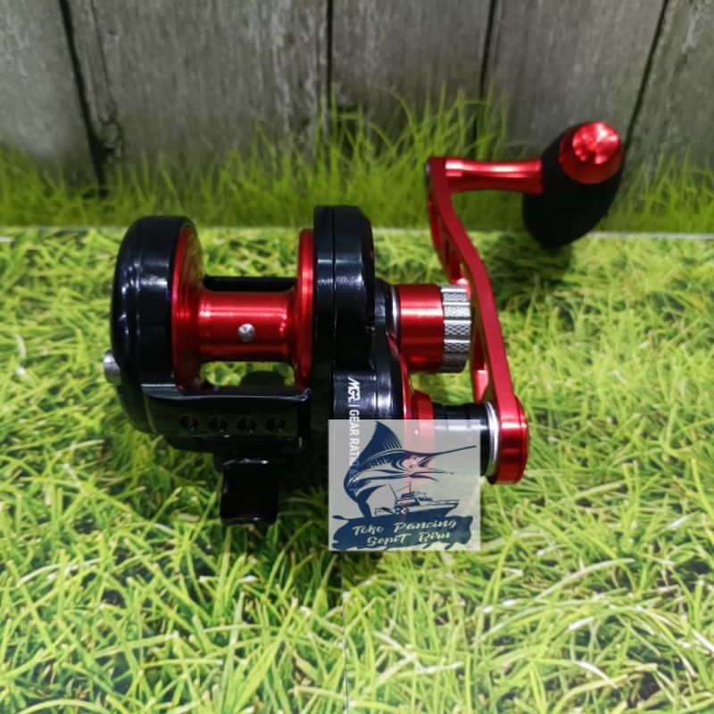 REEL OVERHEAD MAGURO EMISSARY XT 500NHL BLACK RED HANDLE KIRI NEW 2022 REEL OH MAGURO ANNIVERSARY 20