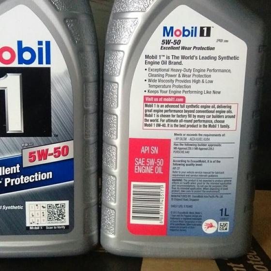 Oli mesin mobil 1 5w 50 full synthetic