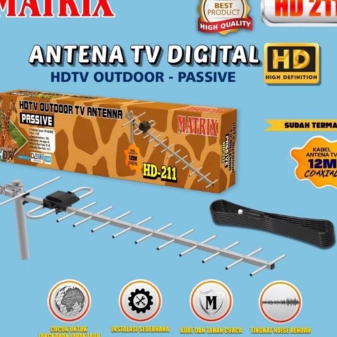 Matrix Antena TV HD-211 Antena TV Digital Outdoor
