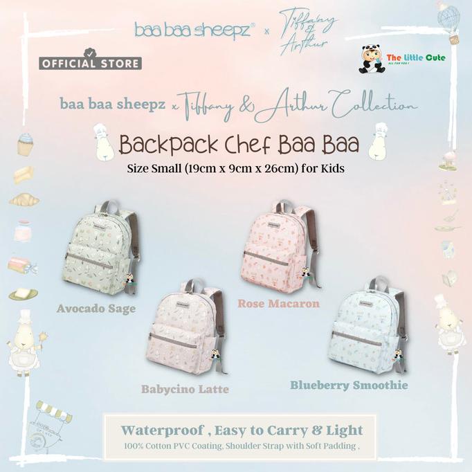 Baabaasheepz x Tiffany&Arthur Backpack Chef Baabaa Small Size