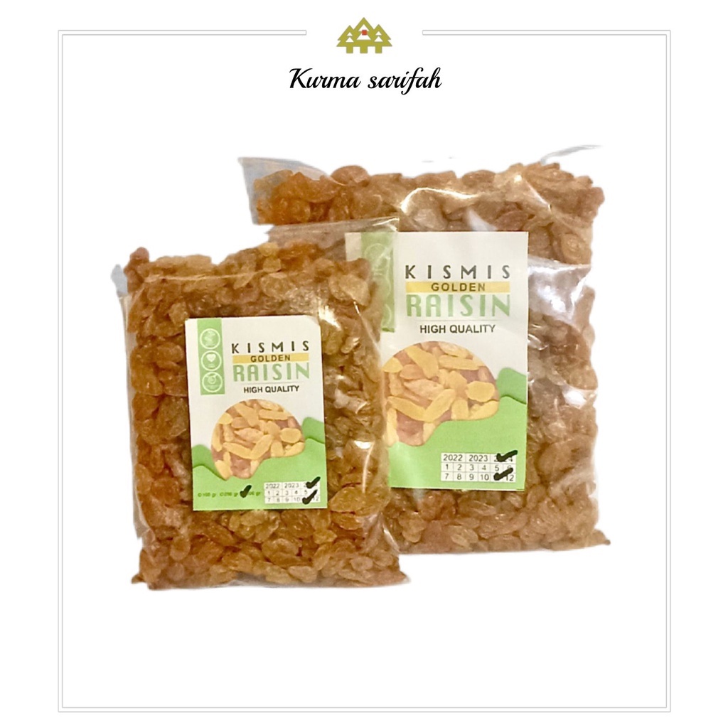 

Kismis Golden Raisin/Kismis Asem Manis/Kismis Semi Jumbo 1kg 0leh" Haji&Umroh