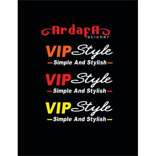 Sticker motor VIP Style stiker viral cutting