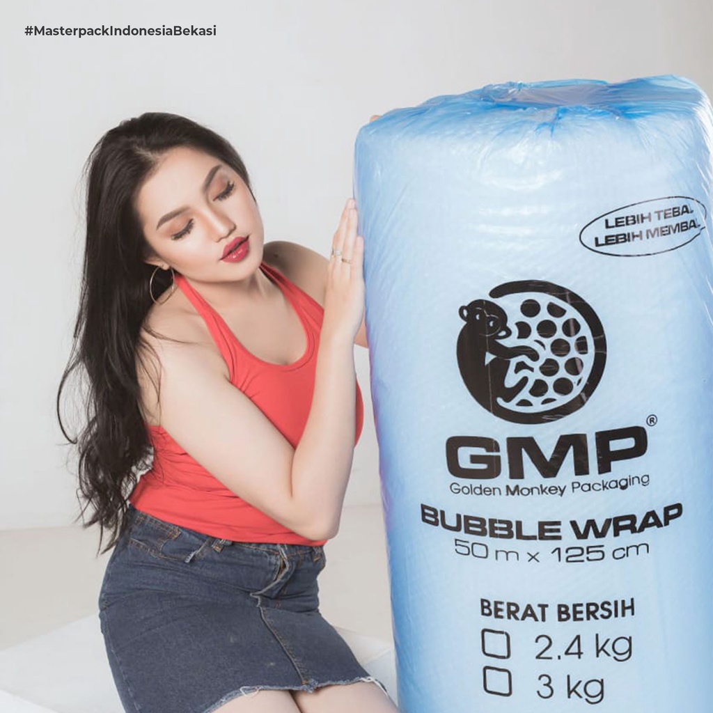 

HJK Bubble Wrap GMP 125 cm x 50 meter Bening Hitam