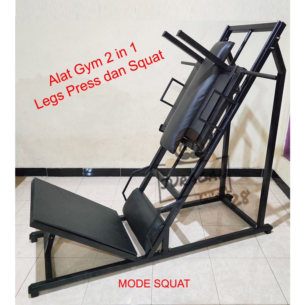 Alat Gym 2 in 1 Legs Press dan Squat Murah Ekonomis
