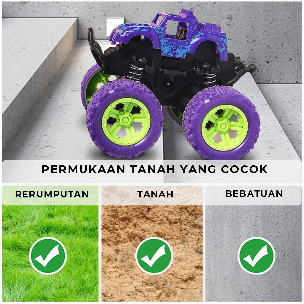 Mobil Mainan Anak Monster Zap Intertial Bigfoot Mobil Jeep offroad Mini Truck Car Jip Toys |GROSIRXPRESS