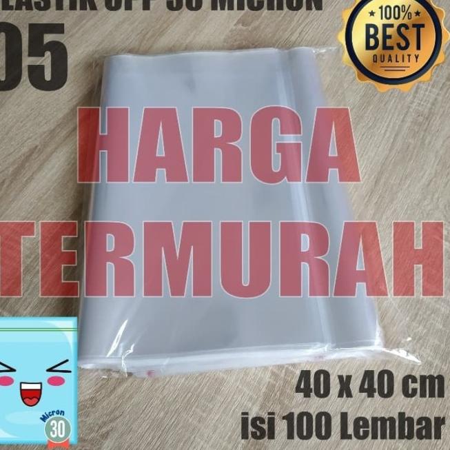

40X40 CM PLASTIK OPP SEAL TEBAL 30 MICRON (0,5) PLASTIK TEBAL