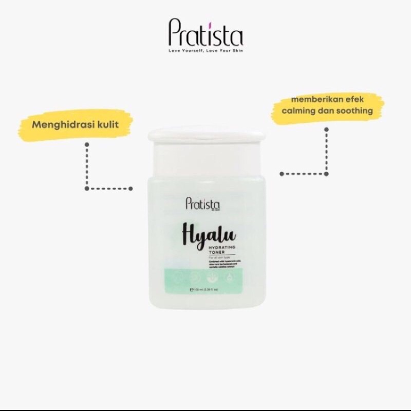 HYALU HYDRATING TONER PRATISTA / Pratista Hyalu Hydrating Toner Pelembab Wajah Kering Skincare Pratista Official Tonic Pencerah Wajah