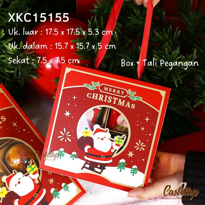 

populer] Kotak Box Kue Natal XKC15155 Cookies Nastar Hadiah Hampers Christmas