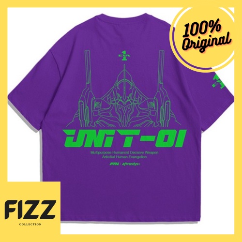 Kaos EVANGELION Oversize Unit-01 T-shirt FTH Faith Industries Aftersundays