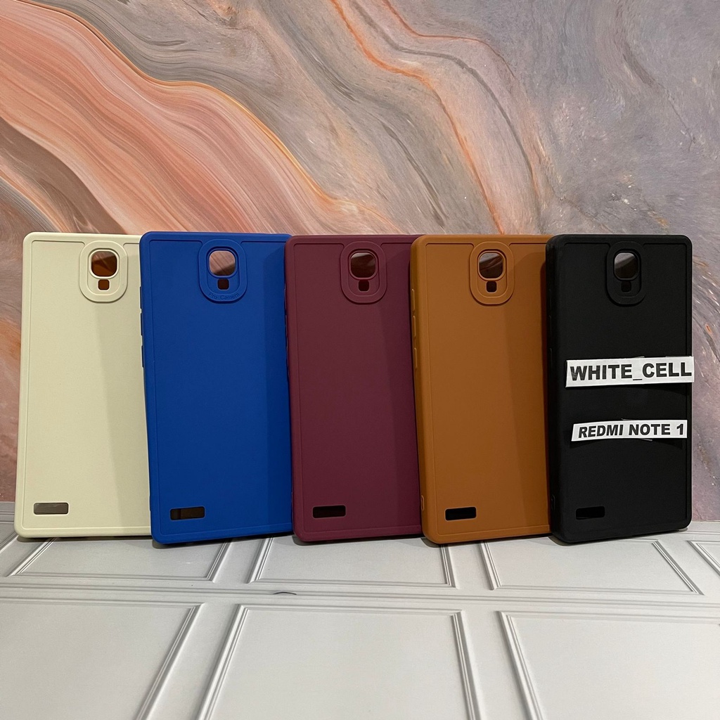 SoftCase ProCamera Silicon Matte Case Full Cover Xiaomi Poco C40 Xiaomi Redmi Note 1 White_Cell