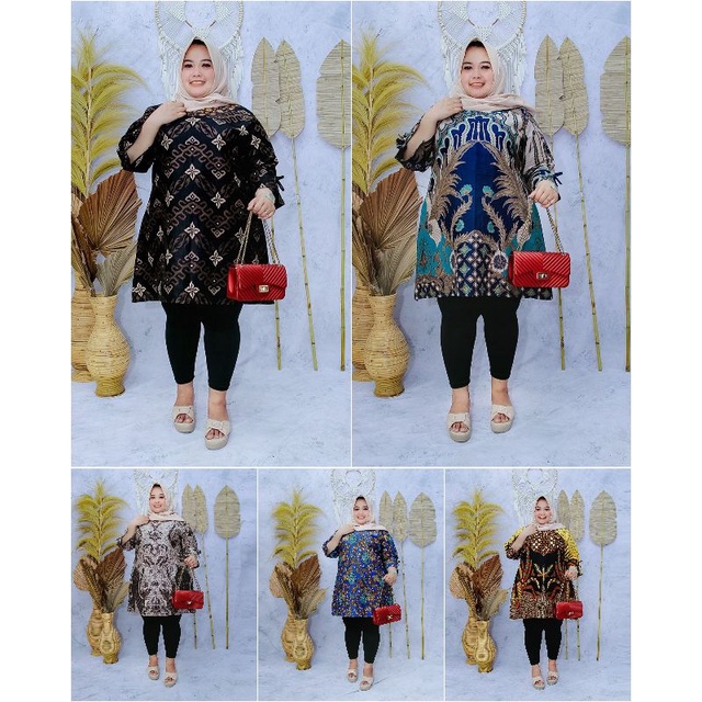 BAJU BATIK WANITA TUNIK JUMBO LD 140 cm BATIK JUMBO