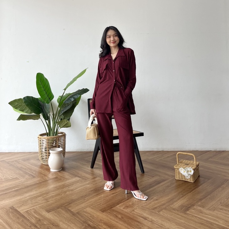 Klara Knit Top and Pants - Top and Pants Wanita