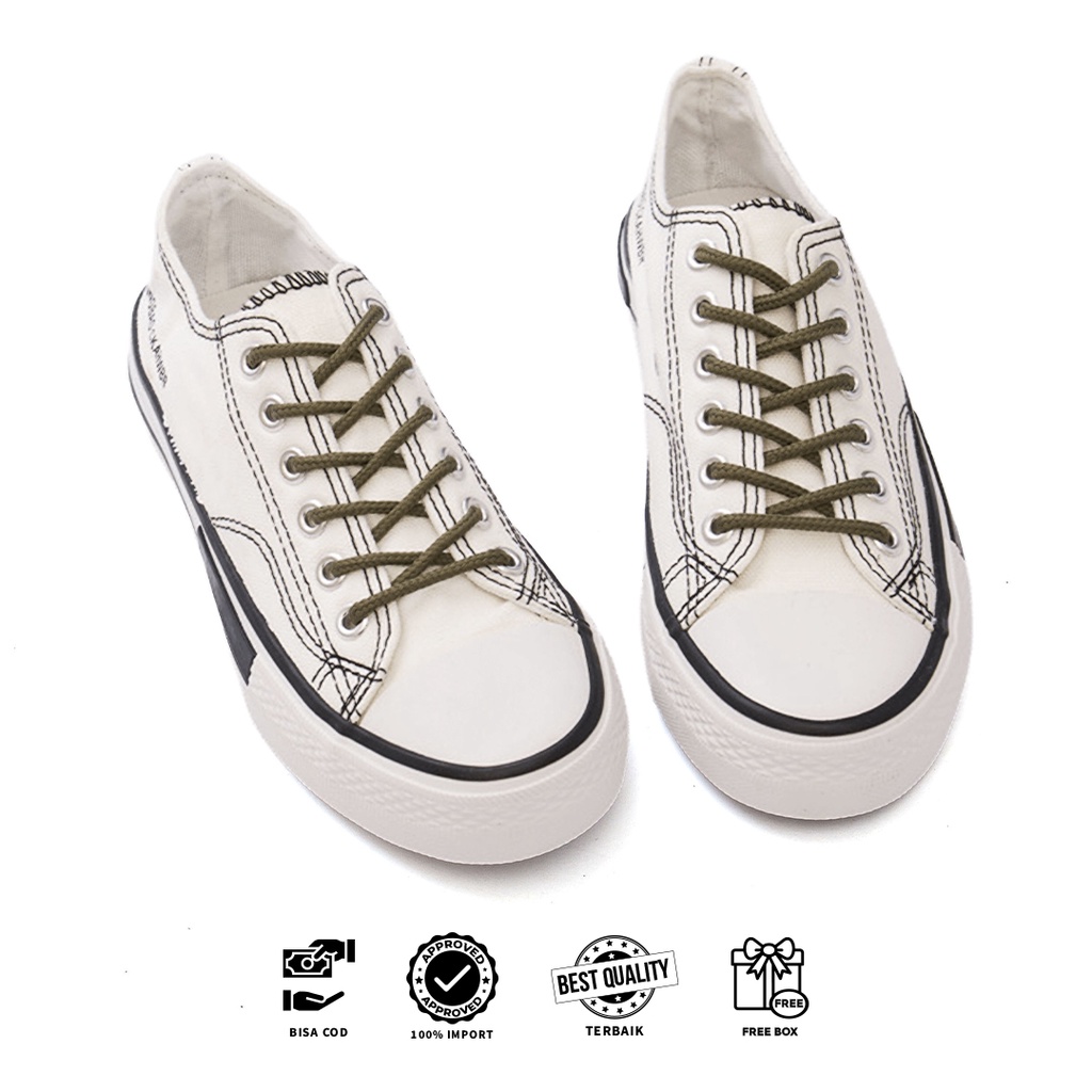 [Original Ber-Hologram] SNEAKYSHOES TAEYUNG SEPATU SNEAKERS TALI WANITA IMPORT PREMIUM - F88