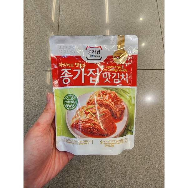 

Jongga Mat Kimchi Pouch 200gr | Kimchi Sawi Korea